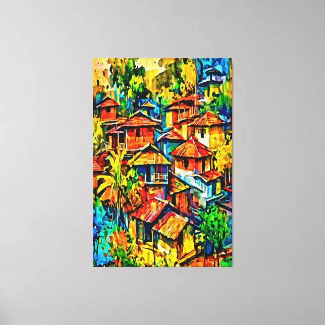 Meine digitale Kunstpinsel Leinwanddruck (Vorderseite)