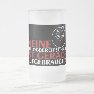 Meine "Diktatur ist gerade aufcht"! Mattglas Bierglas