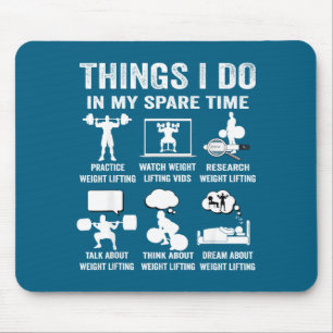 Meine Dinge Freizeit Hobby Gewicht Mousepad