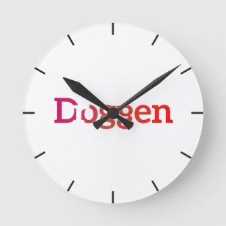 Meine Dogge ist eine Droge Runde Wanduhr