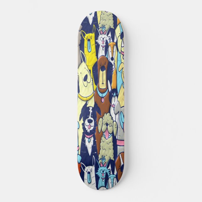 Meine Doggie-Freunde Skateboard (Vorderseite)
