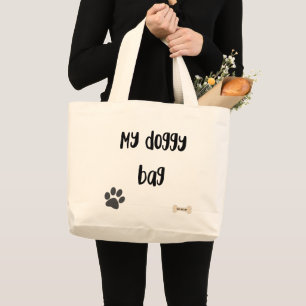 Meine Doggy Bag, groß Jumbo Stoffbeutel