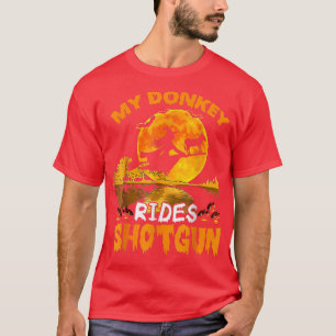 Meine Donkey-Reittouren Shot Hexe Fly Broomstick B T-Shirt