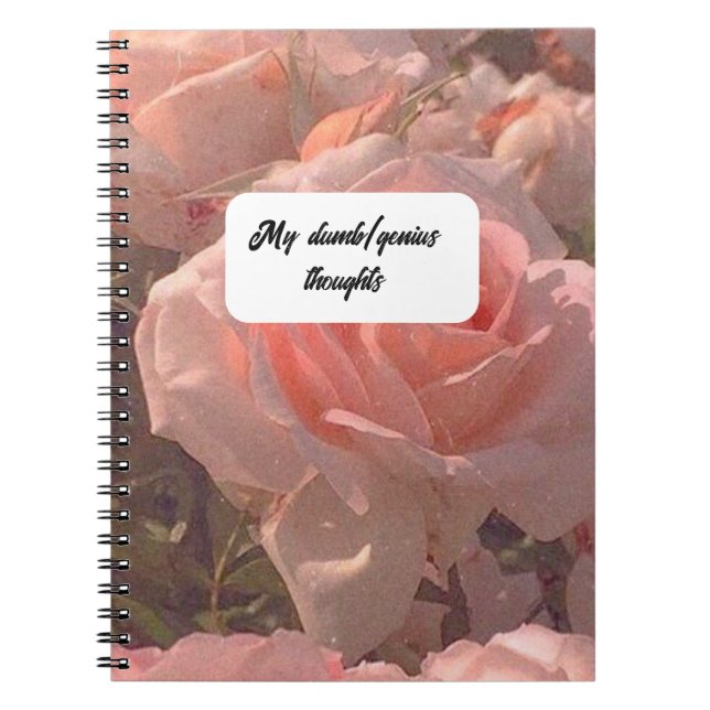Meine dummen/genialen Gedanken. Spiral Fotonotizbu Notizblock (Vorderseite)