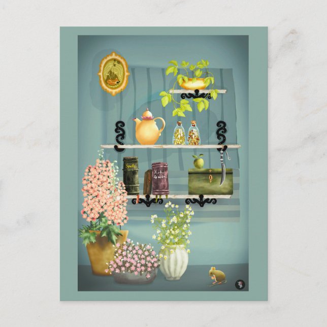 Meine Ecke der Hexerei Postkarte (Vorderseite)