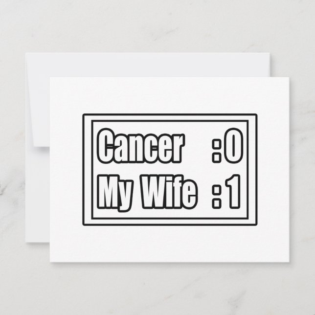 Meine Ehefrau Beat Cancer (Scoreboard) (Vorderseite)