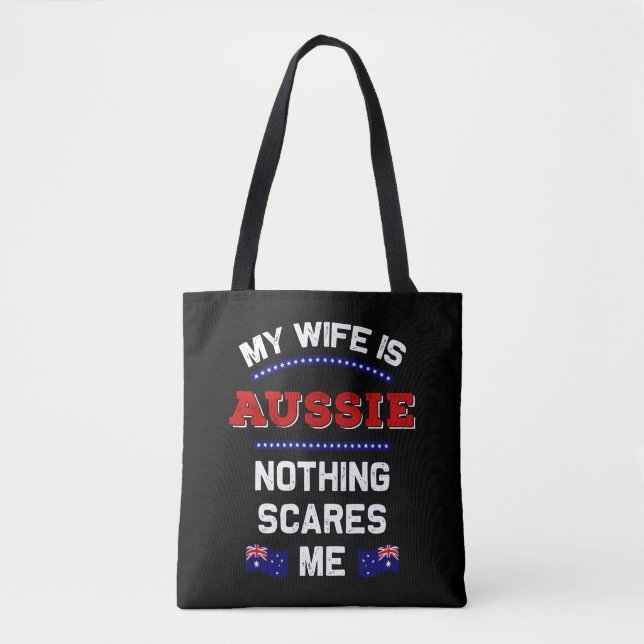 Meine Ehefrau ist Australisch Aussie Down Under Mo (Vorderseite)