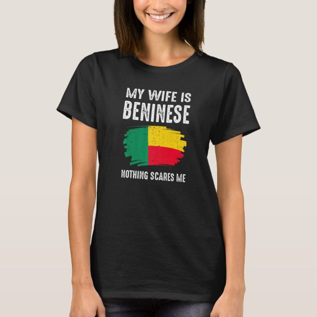 Meine Ehefrau ist Beninese nichts, das mich stolz  T-Shirt (Vorderseite)