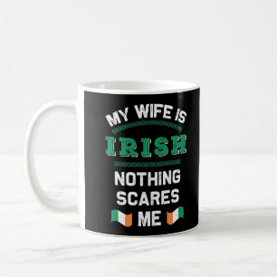 Meine Ehefrau ist die Irish Eire Republic Ireland Kaffeetasse