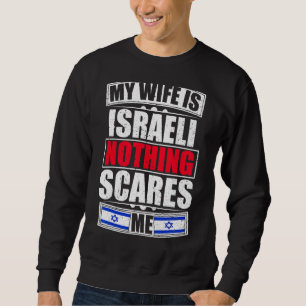 Meine Ehefrau ist die israelische Fahne, die mir n Sweatshirt
