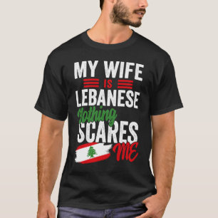 Meine Ehefrau ist die libanesische Heritage Roots T-Shirt