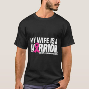 Meine Ehefrau ist eine rotrosa Ribbon-Brustkrebs-A T-Shirt