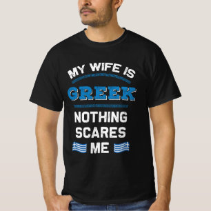 Meine Ehefrau ist Griechisch Hellenische Republik T-Shirt