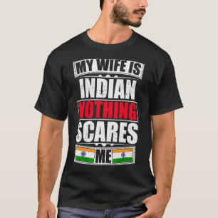 Meine Ehefrau ist Indianerfahne, die mich an der F T-Shirt