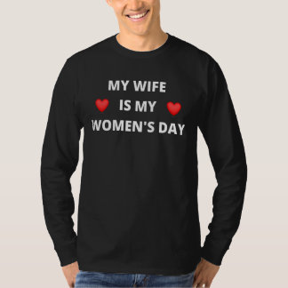 Meine Ehefrau ist mein Frauentag Funny Women's Day T-Shirt
