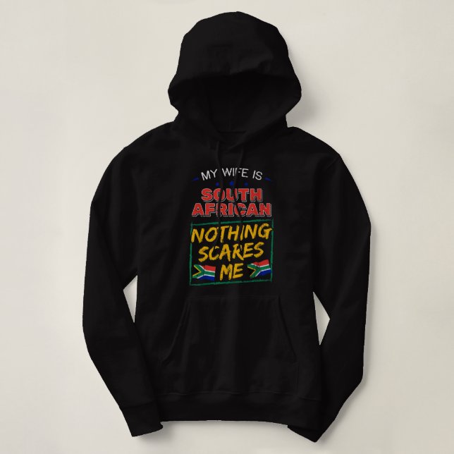 Meine Ehefrau ist Südafrikanisches Kulturerbe Hoodie (Design vorne)