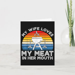 Meine Ehefrau Liebe mein Fleisch in ihrem Mund-Gri Karte