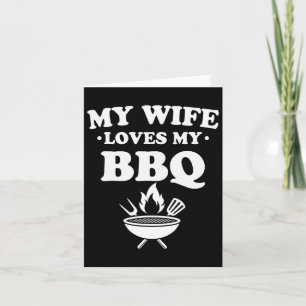 Meine Ehefrau Liebe Meine Grillen Funny Grillen By Karte