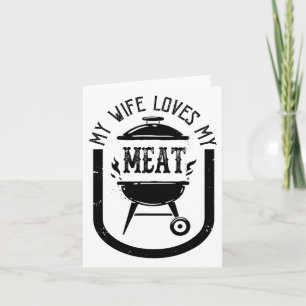 Meine Ehefrau Liebe meine Meetings Funny Pun Grill Karte