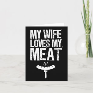 Meine Ehefrau Lieben mein Fleisch Funny Grilling G Karte