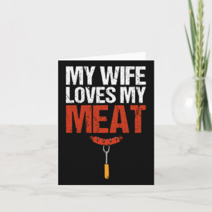 Meine Ehefrau Lieben mein Fleisch Funny Grilling G Karte