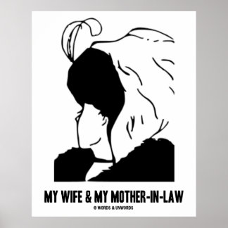 Meine Ehefrau und meine Schwiegermutter (Gestalttä Poster