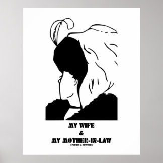 Meine Ehefrau und meine Schwiegermutter (optische Poster