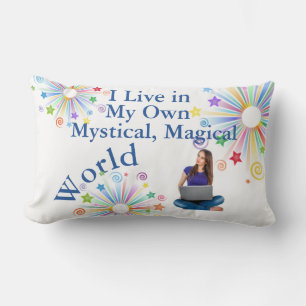Meine eigene mystische magische Welt-Laptop-Frau Lendenkissen
