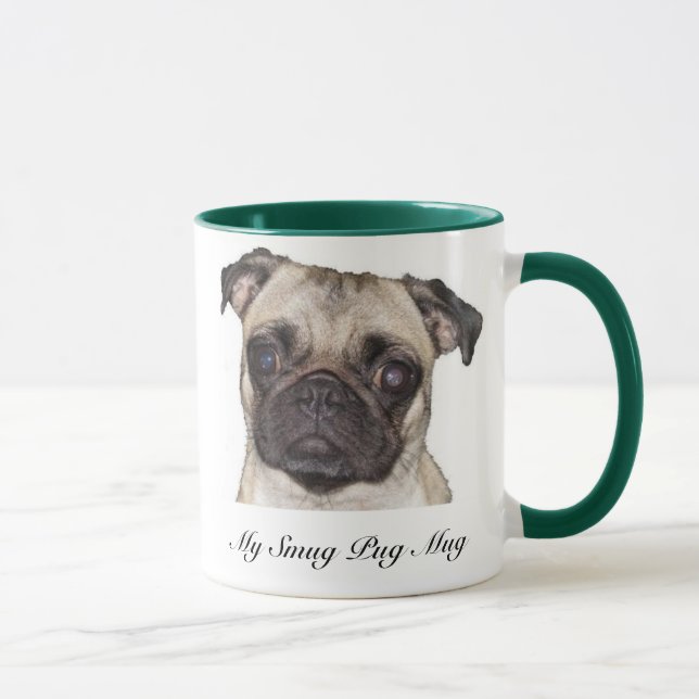 Meine eingebildete Mops-Tasse Tasse (Rechts)