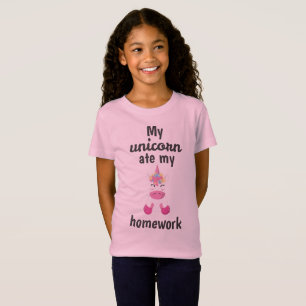 Meine Einhorn Ate Meine Hausaufgaben T-Shirt