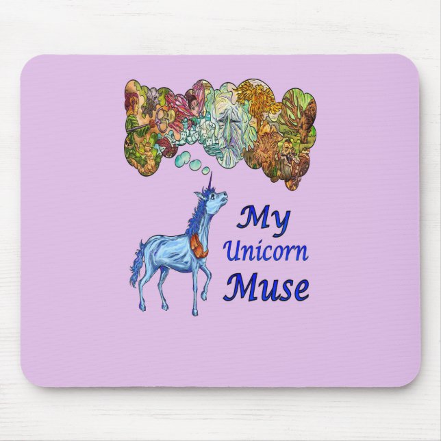 Meine Einhorn-Maus Mousepad (Vorne)
