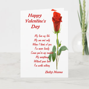 meine einzige Babymama Feiertagskarte