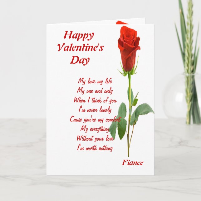 meine einzige Verlobte Feiertagskarte (Vorderseite)