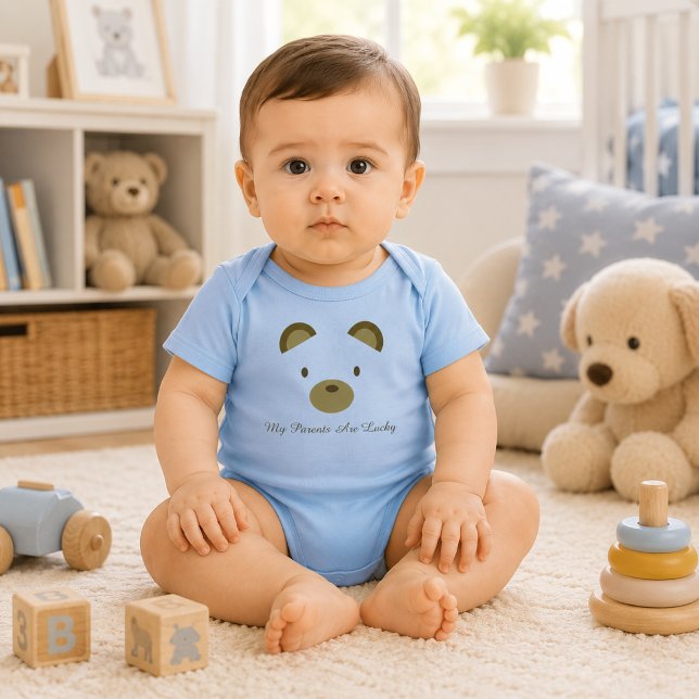 Meine Eltern haben Glück Baby Strampler (Von Creator hochgeladen)