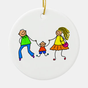 Meine Eltern Keramikornament