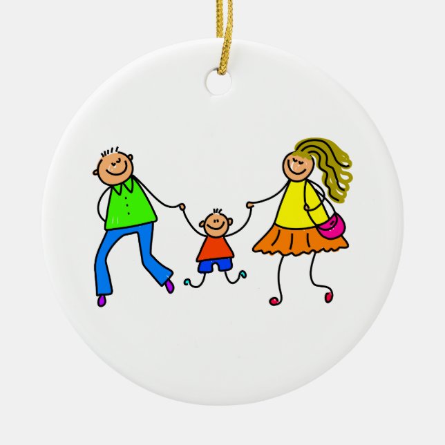 Meine Eltern Keramikornament (Vorne)