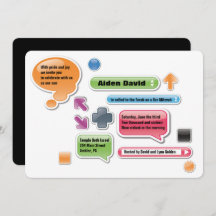 MEINE ELTERN SIND LAME Bat Bar Mitzvah Einladung