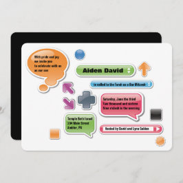 MEINE ELTERN SIND LAME Bat Bar Mitzvah Einladung