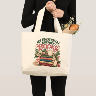 Meine emotionalen Unterstützungsbücher Bücherliebh Jumbo Stoffbeutel