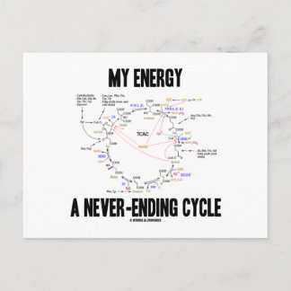 Meine Energie ist ein nie endender Zyklus (Krebs-Z Postkarte
