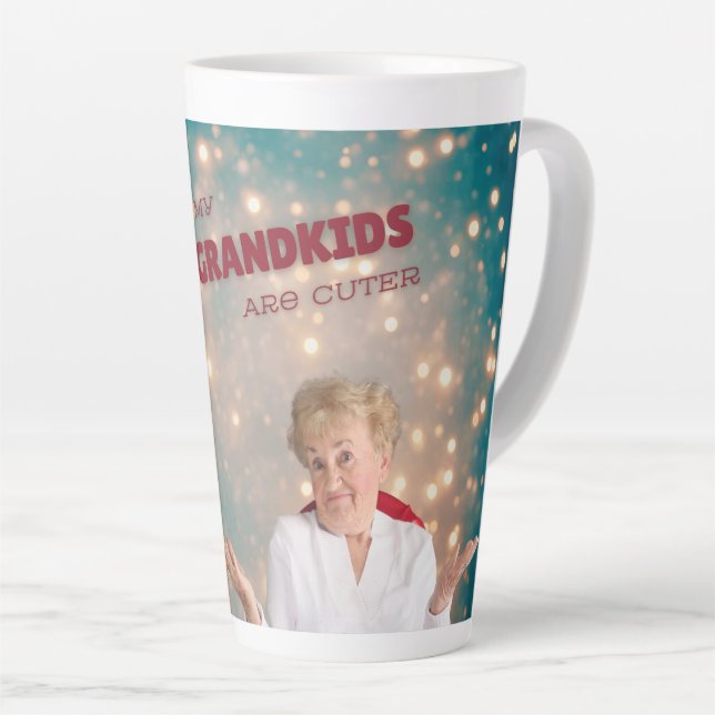 Meine Enkel sind niedlich, Tasse (Rechte Ecke)