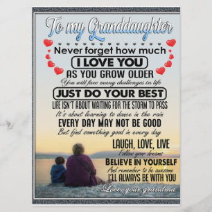 Meine Enkelin, Baby Girl Birthday Geschenkidee Menükarte