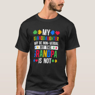 Meine Enkelin Stolz Autismus Opa Autismus Krieger T-Shirt