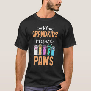 Meine Enkelkinder haben Pfoten Hund Katze Oma Op T-Shirt