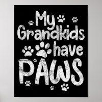 Meine Enkelkinder haben Pfoten Lustiger Hund Katze