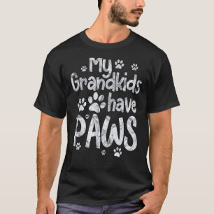 Meine Enkelkinder haben Pfoten Lustiger Hund Katze T-Shirt