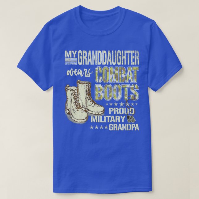 Meine Enkeltochter trägt Kampfstiefel Proud Mi T-Shirt (Design vorne)