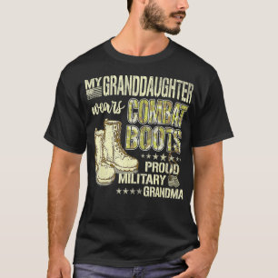 Meine Enkeltochter trägt Kampfstiefel und ist stol T-Shirt