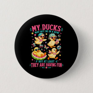 Meine Enten Haben Spaß Lustiges Enten-Design Button