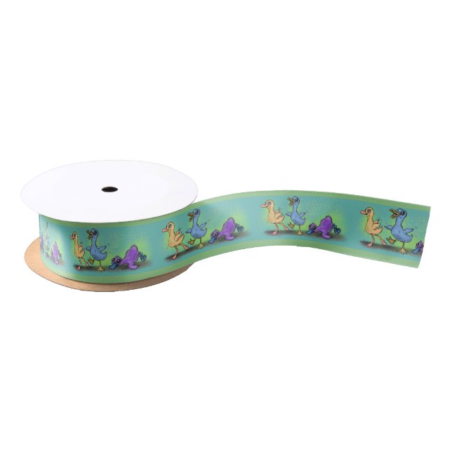 Meine Enten in einer Row Satin Ribbon got Satinband (Spule)